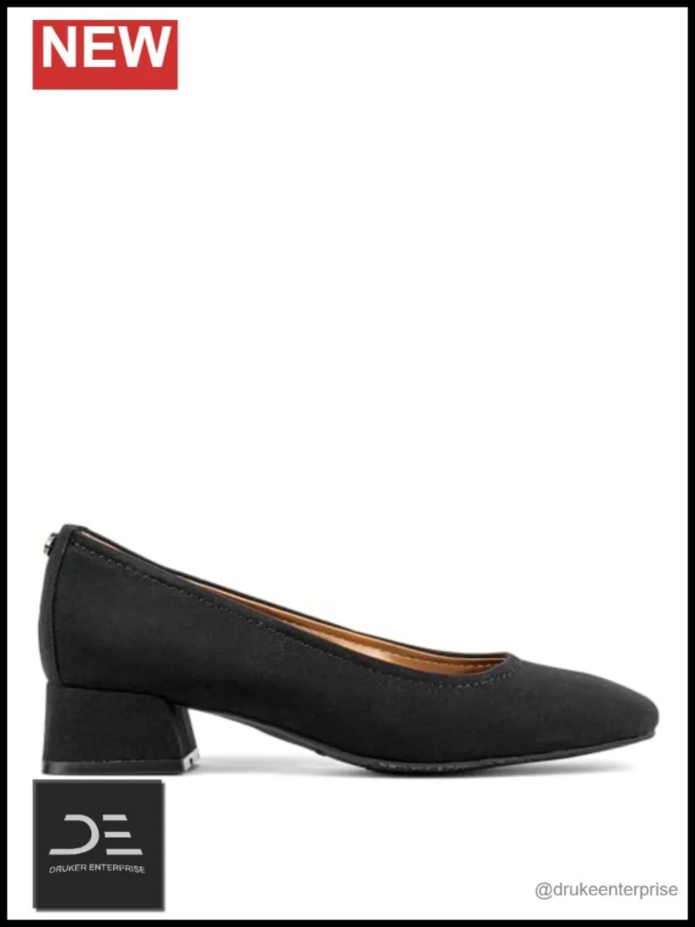 Women’s Block Heel Pumps Square Toe Memory Foam Slip On Dress Shoes